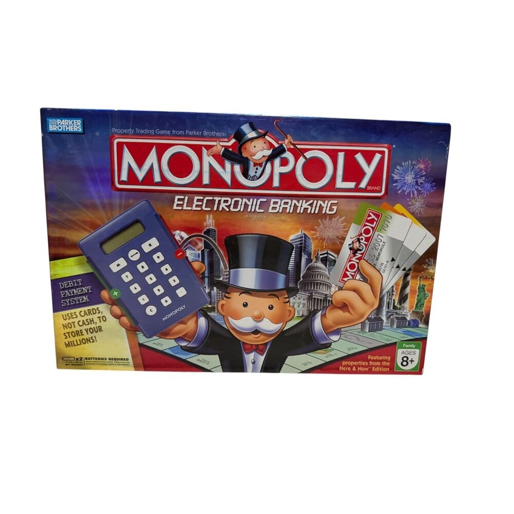 Monopoly Electronic Banking Edition Card Reader 2007 Complete Working Condition
